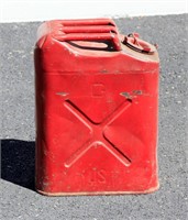 5 Gal Metal Jerry Can Type Gas Can USA