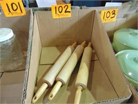 3 Wood Rolling Pins
