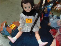 Vintage 36" Plastic Doll