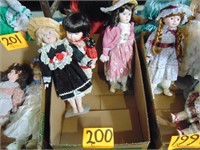 3 Vintage Heritage Mint Collection Porcelain Dolls