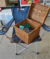 Camping Chair & Picnic Basket