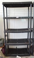 2 x Plastic Shelving Storage Units - 60" x 36"x18"