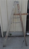 Vintage Wood Painter's Ladder