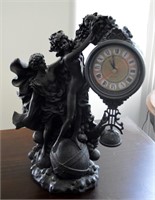 Decorative Mantle Clock (Quartz) Composite 15"h
