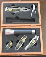 Ltd Ed. Sheffield Knife & Multi Tool Set In Case