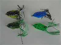 Four Fishing Lures - Frogs