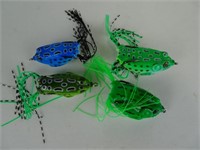 Four Fishing Lures - Frogs