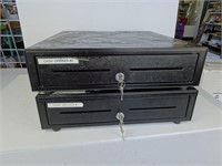 Two Steel Cash Drawers with Keys - USB port on