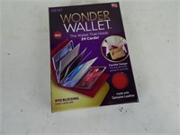 RFID Blocking Wonder Wallet - Red Leather - New