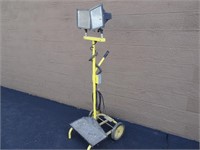 Portable Dual Head Utility Cart Light Stand —
