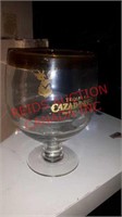 Three large cazador's glasses