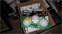 Four packs of 40 watt light bulbs