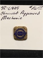 Vintage Chevrolet Approved Mechanic Pin