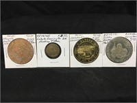 4 Alaska Commemorative Coins and Token