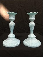 Pair Portieux Vallerysthal Candle Sticks