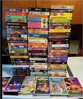 Large Lot of Mosly Children's VHS Movies