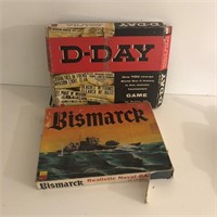 Vintage D-Day and Bismarck Games