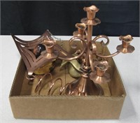 Various Gregorian Copper Candle Holders & More