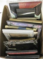 Box of Various Table Top Picture Frames