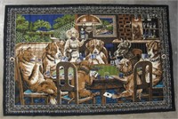 Vintage Dogs Playing Cards Tapestry, 37.5" x 57"