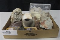 Various Raw Minerals, Calcite, Amethyst, Mica, Etc