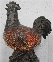 VNTG Style Craquelure Glass Chicken Form Lamp