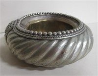 Brass & Silver Plated Bead & Rope Form Ashtray