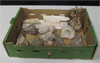 Various Desert Rose, Petrified Wood & Minerals