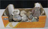 Various Raw Minerals, Geode, Obsidian, Mica, etc.