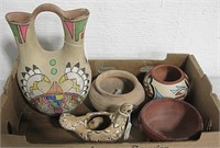 Lot of Assorted Pottery, Largest is 9"