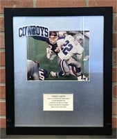Emmett Smith Matted Photo, Cowboys Patch,