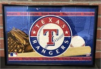 Framed Texas Rangers Puzzle