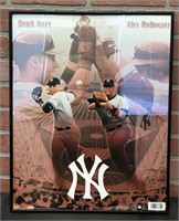 Alex Rodriguez and Derek Jeter Framed Poster