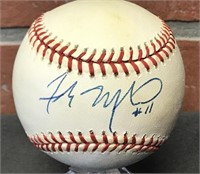 Frank Menechino Autographed Baseball