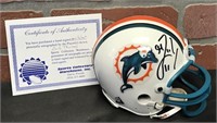 Autographed Zach Thomas Mini-Helmet