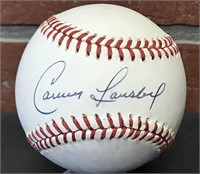 Carney Lansford Autographed Baseball