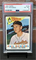 1960 Topps Paul Richards PSA 6