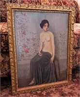Framed Painting -- Nude