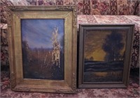 Framed Art -- See damage to one on left