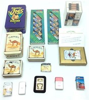 CAMEL JOE COLLECTION, LIGHTERS, TIN, CHRISTMAS