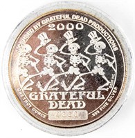 Coin Grateful Dead 1 Troy Ounce Round 2000