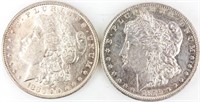 Coin 2 Morgan Silver Dollars 1879-O & 1880-O AU