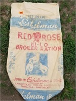 ESHELMAN RED ROSE BROILER RATION FEED BAG