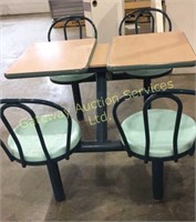 Table and chair seating for four people