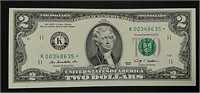 2009  Star - K  $2  Federal Reserve Note  CU