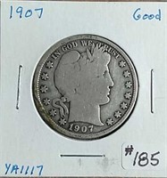 1907  Barber Half Dollar  G