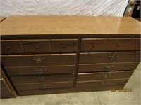 6 Drawer Maple Finish Dresser Base (1)