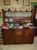 ANTIQUE HUTCH - CONTENTS NOT INCLUDED