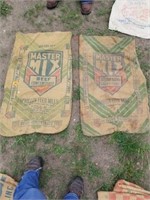 2 MASTER MIX BEEF FEED BAGS