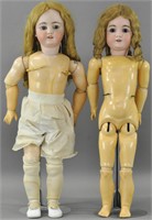 LOT OF TWO LARGE GERMAN CHILD DOLLS